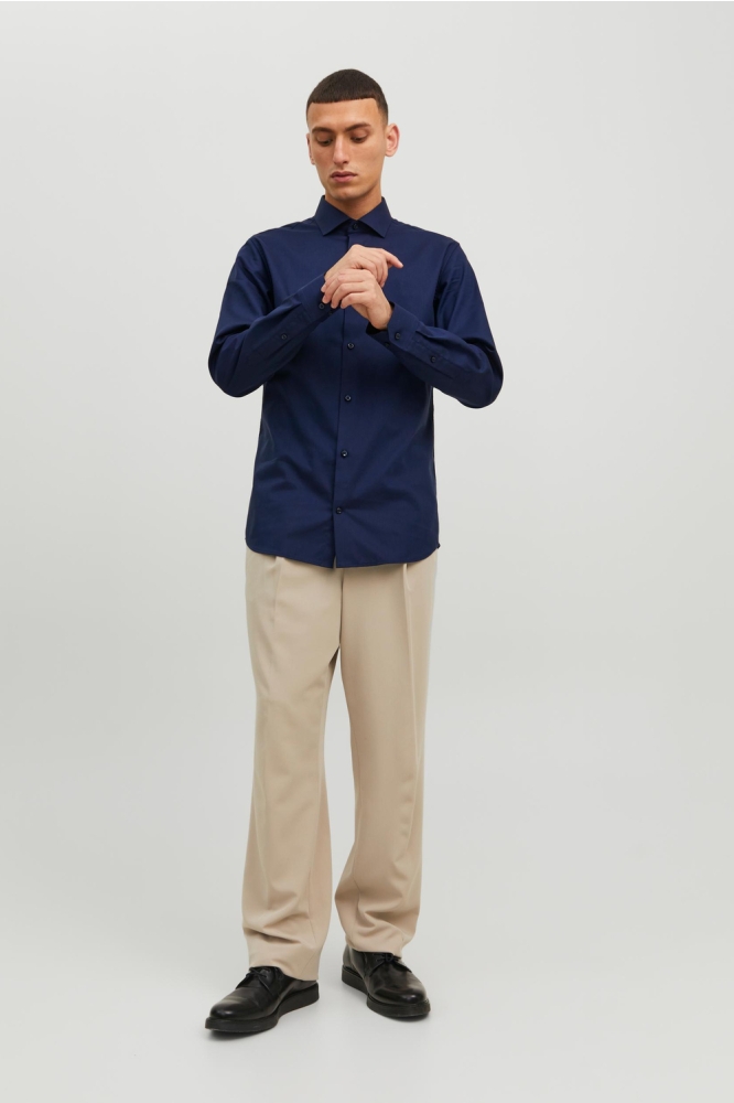 JPRBLAPARKER SHIRT L/S NOOS 12227385 Perfect Navy